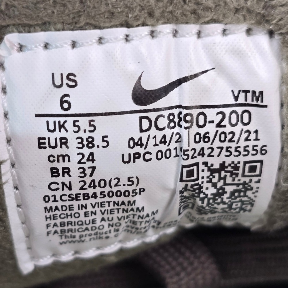 Nike Waffle One SE Toasty Oil Green Team Orange DC8890-200 Mens Size 6 Sneaker - Picture 5 of 13